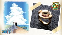 「ルフィの麦わら帽子のピンキーリング」