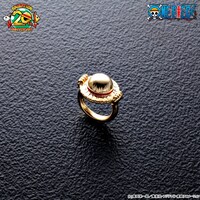 「ルフィの麦わら帽子のピンキーリング」