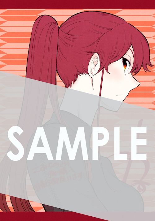 こみらの！参加書店の購入特典として配布される描き下ろしイラストカード。