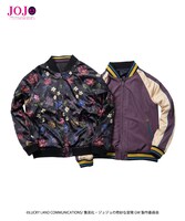 「ジョジョの奇妙な冒険 黄金の風」をモチーフにしたスカジャン。