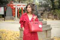 犬夜叉モデルのバッグ使用イメージ。