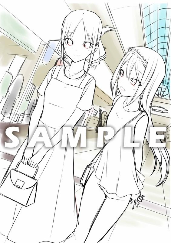 ゲーマーズの店舗別オリジナル特典のラフイラスト。