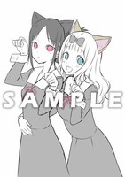 アニメイトの店舗別オリジナル特典のラフイラスト。
