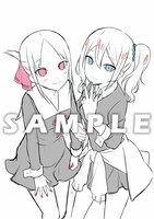 ソフマップの店舗別オリジナル特典のラフイラスト。