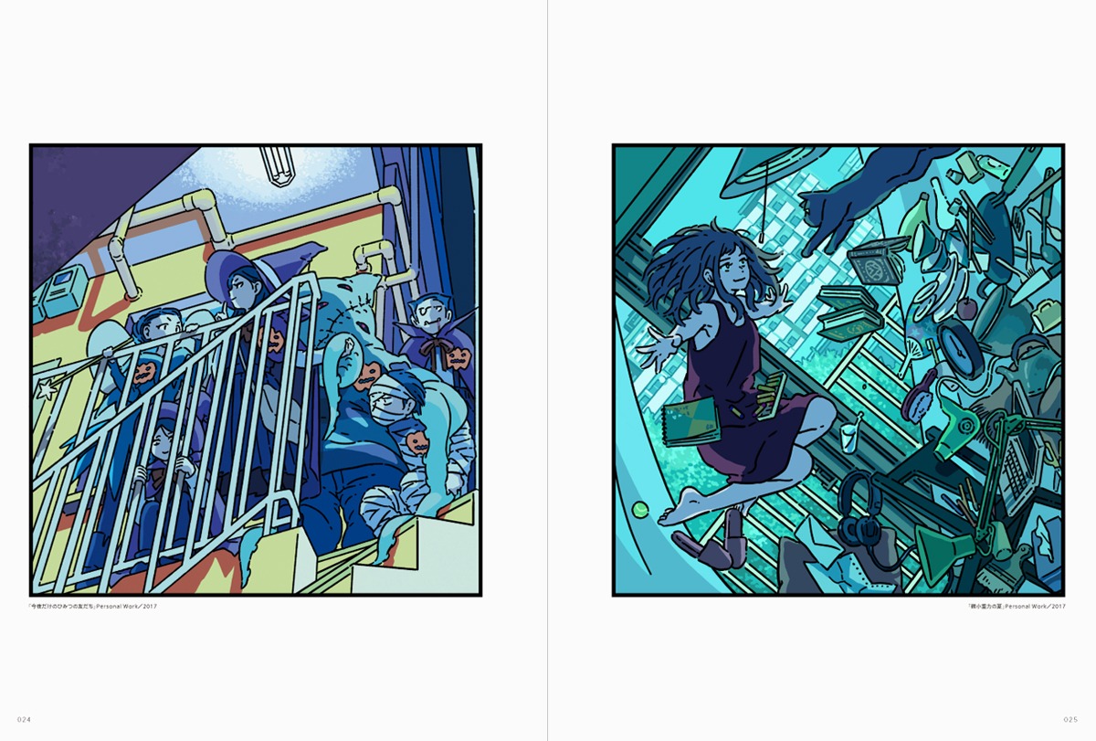 「ILLUSTRATION MAKING & VISUAL BOOK 丸紅 茜」より。