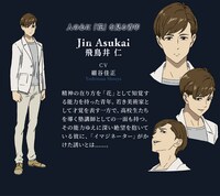 飛鳥井仁（CV：細谷佳正）の設定画。