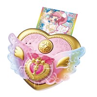 「ジュエルパクト シャーベットピンク」の使用イメージ。