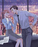 羽生シオン「秘書物語」のイラスト。