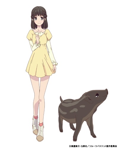 草摩楽羅（CV：釘宮理恵）の設定画。
