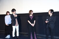 「あした世界が終わるとしても」舞台挨拶の様子。