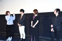 「あした世界が終わるとしても」舞台挨拶の様子。