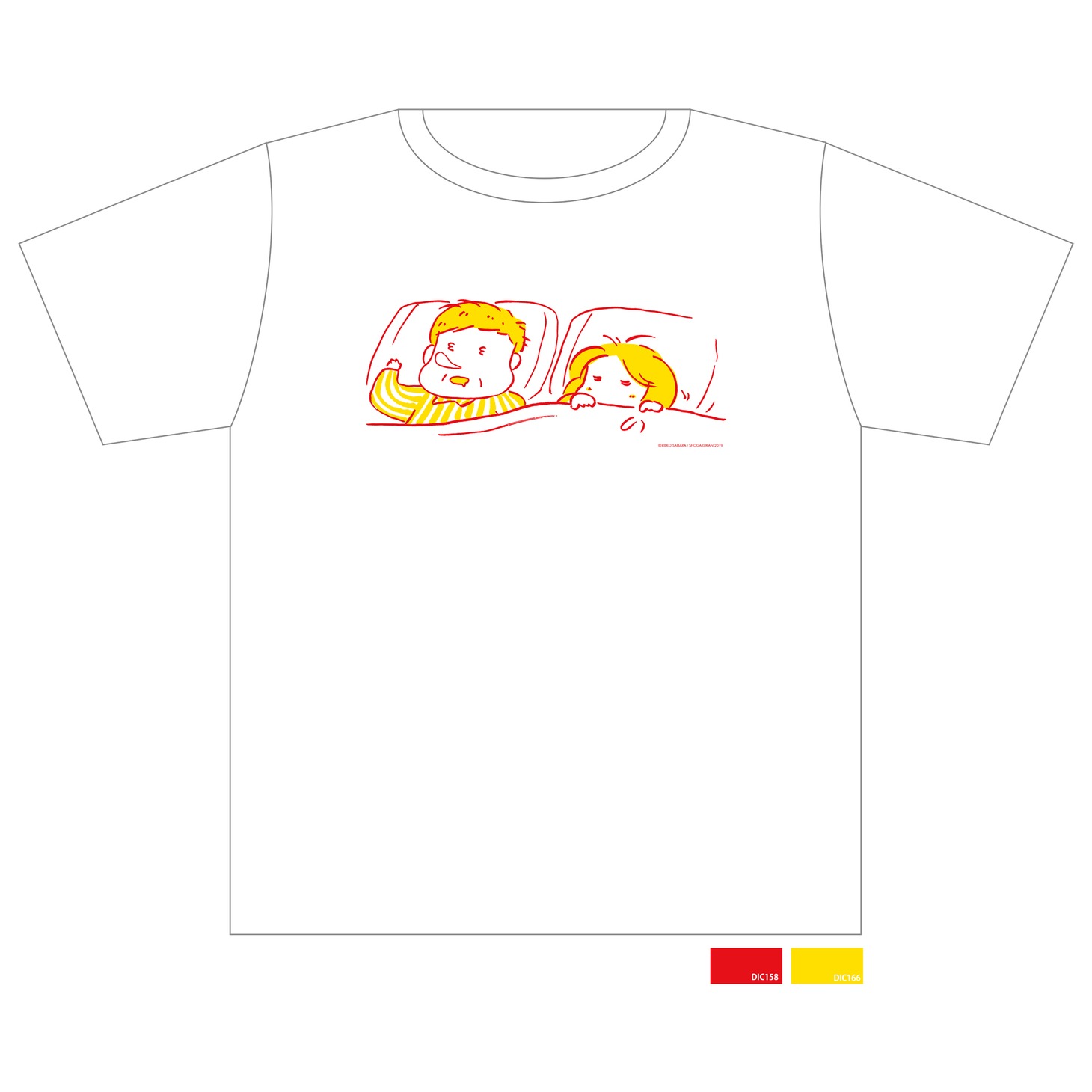 特製Tシャツのイエロー柄。
