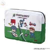 「銀魂×Sanrio characters　ポーチ / TOSSY&OKKY（グリーン）」