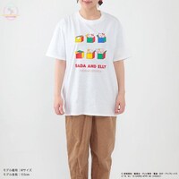 「銀魂×Sanrio characters　Tシャツ / SADA AND ELLY」着用イメージ。