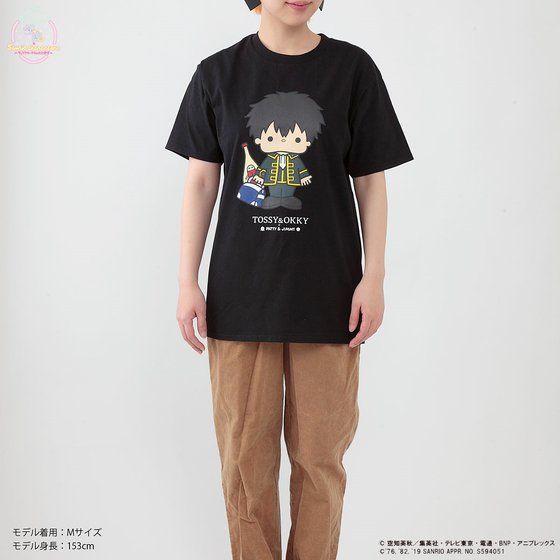 「銀魂×Sanrio characters　Tシャツ / TOSSY」着用イメージ。