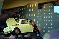 ワゴンで販売される「ルパン三世ポップコーンバケツ」