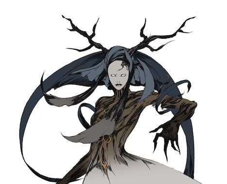 マーリヤの妖精・アッシュクラッド。超高熱の腕で掴んだものを灰に帰す能力を持つ。