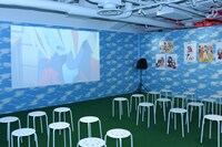 上映コーナーの様子。