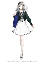 主人公の綴葉みう。小さい頃から楽器が大好きで、大学を卒業し、夢見ていた祖父の楽器店で働けることになった。好きな食べ物はうな重。