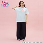「MILKFED. × SAILOR MOON BAR S/S TEE」着用例。