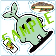 メロンブックス限定版に付属するアクリルスタンドキーホルダー。