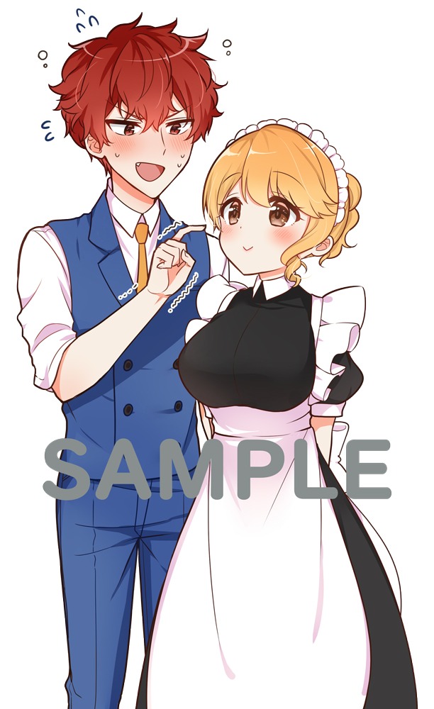 COMIC ZINにて「テキトーなメイドのお姉さんと偉そうで一途な坊っちゃん」1巻を購入した人に配布される特典のサンプル。