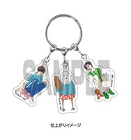 「うらみちお兄さん」3巻アニメイト限定セットに付属する3連チャーム。