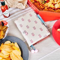 スキウサギのイラストがあしらわれた「ほぼ日手帳2019 spring」。