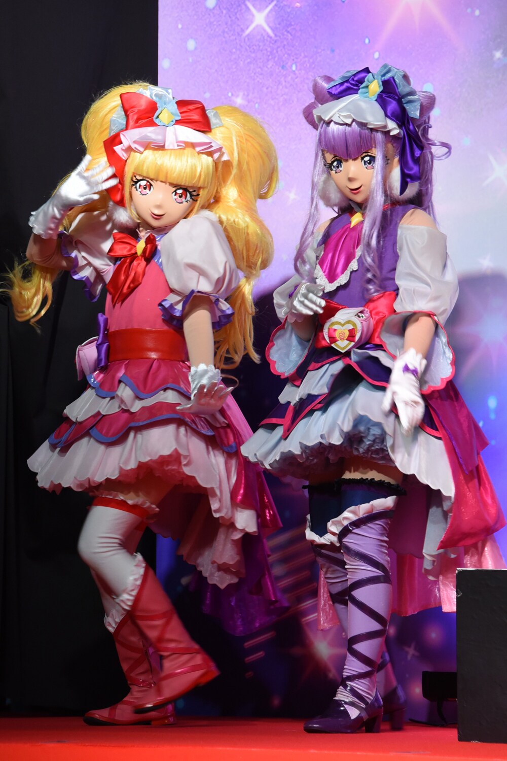 プリキュアライブ　缶バッジ　キュアマシェリ　キュアアムール HUGっと!プリキュア ライブ 限定 缶バッジ マシェリ えみる 1 【公式通販】