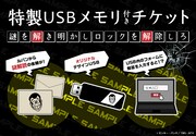 特製USBメモリ付きチケットの紹介画像。