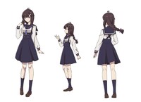 永坂カスミのキャラクタービジュアル。