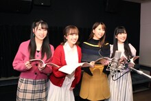 ももいろクローバーZの4人。