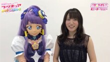「映画プリキュアミラクルユニバース」動画コメントより。左からキュアセレーネ、小松未可子。
