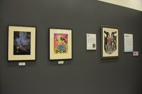 「オールとしま・ウエルカム・東アジア」の展示の様子。