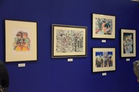 「オールとしま・ウエルカム・東アジア」の展示の様子。