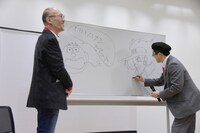 藤田和日郎（左）と島本和彦（右）。