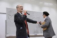 藤田和日郎（左）と島本和彦（右）。