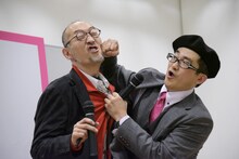 藤田和日郎（左）と島本和彦（右）。