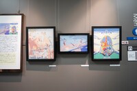 「区庁舎がマンガ・アニメの城になる」の会場の様子。