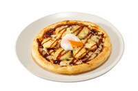 「ゆゆ式のカレーピザ ゆずこ持参の中濃ソースがけ」(c)三上小又・芳文社／ゆゆ式情報処理部