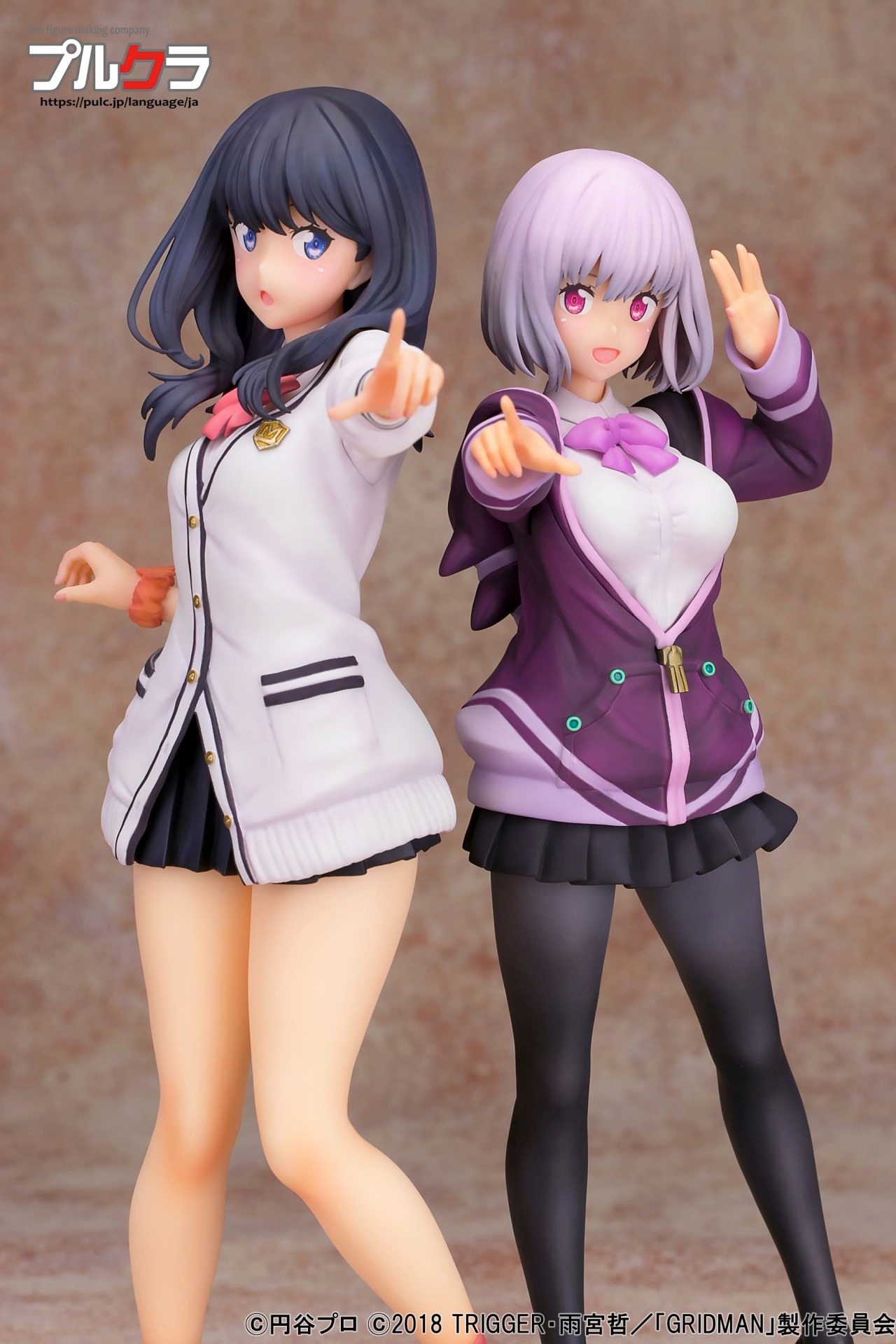 「SSSS.GRIDMAN 1/6スケールフィギュア『宝多六花』」と「SSSS.GRIDMAN 1/6スケールフィギュア『新条アカネ』」