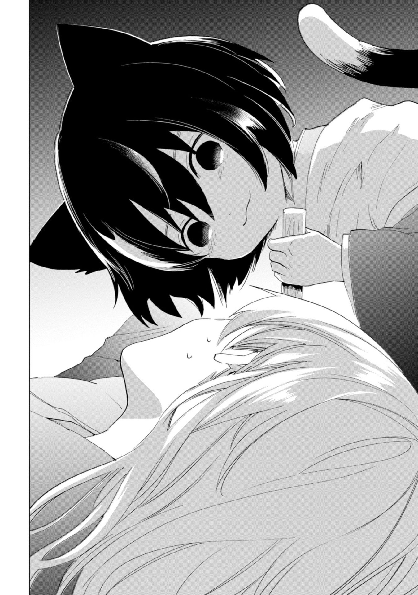 「ねこ神様はふわふわのお布団がお好き」1巻より。