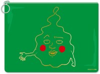 展覧会記念商品の「PVCエクボポーチ」。