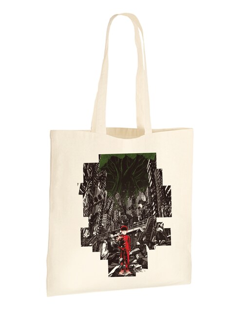 展覧会記念商品のトートバッグ。