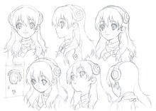 小川杠（CV：市ノ瀬加那）のキャラクター設定画。