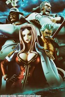 「Portrait.Of.Piratesワンピース“LIMITED EDITION”黒檻のヒナ」と海軍メンバーのフィギュア。