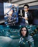 映画「アリータ：バトル・エンジェル」ビジュアルと、古舘伊知郎。
