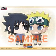 メガトレショップ、プレミアムバンダイで「ちみメガ バディシリーズ！NARUTO-ナルト- 疾風伝 うずまきナルト＆うちはサスケ 忍界大戦セット」を予約した人にプレゼントされるゆーぽんの描き下ろしイラストシート。