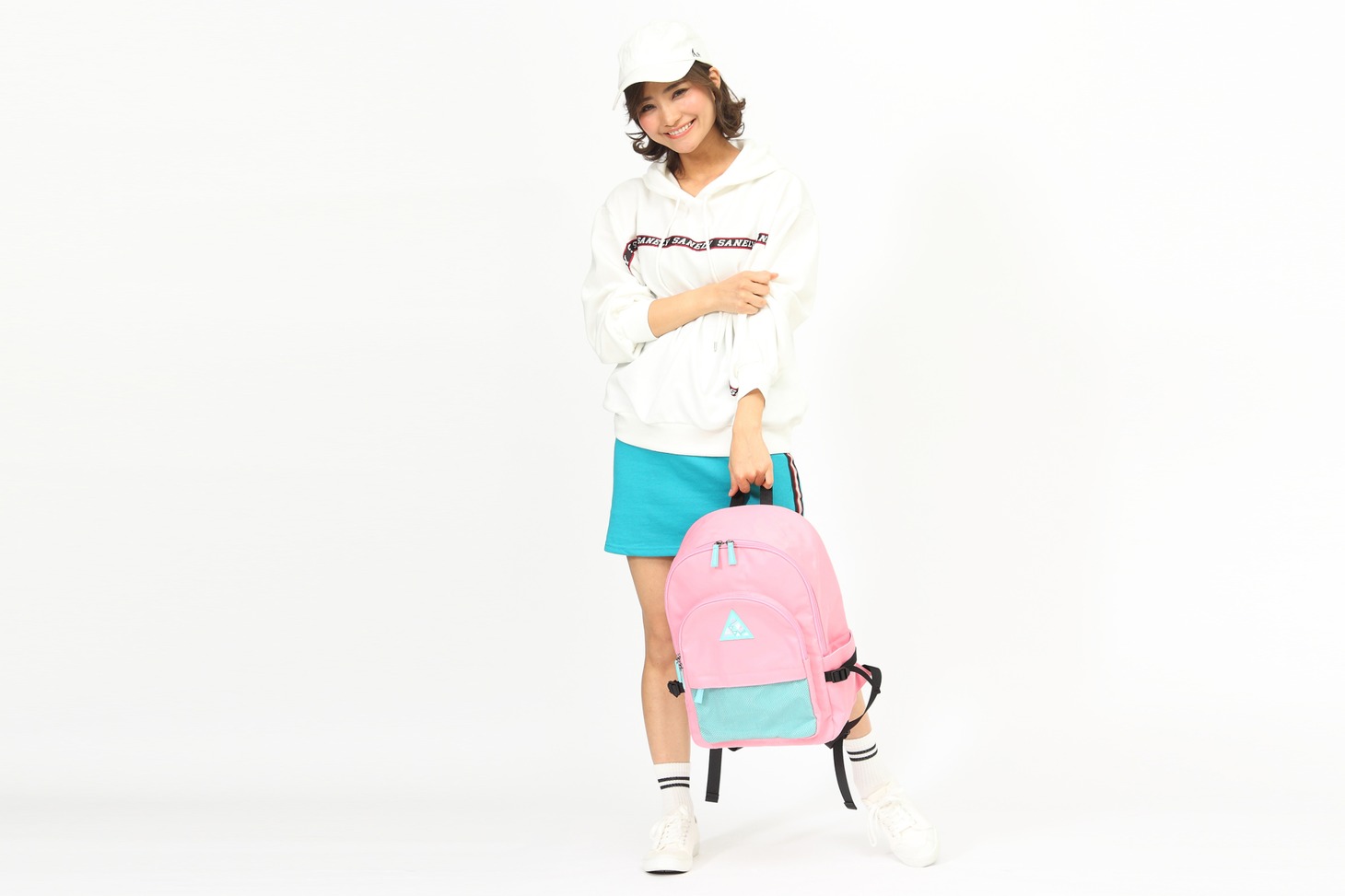 2winkモデルのリュック使用イメージ。