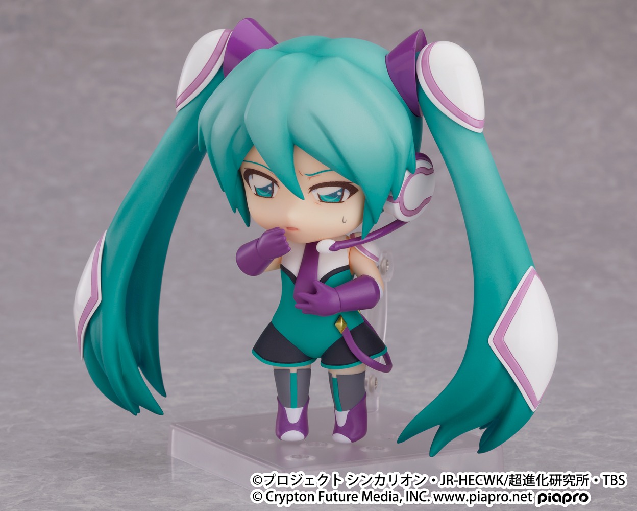 「ねんどろいど 発音ミク」の「乗り物酔い顔」パーツ使用時。